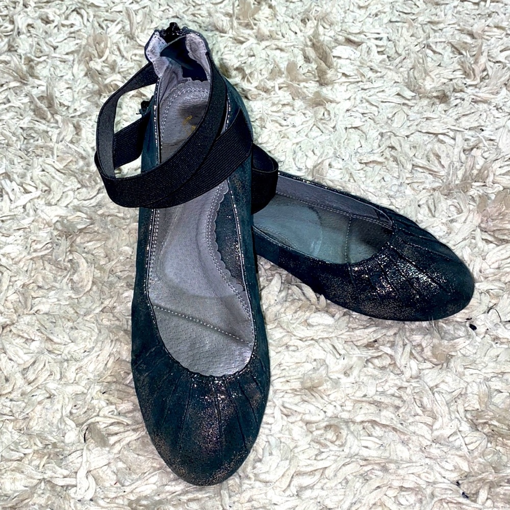 Anesha metallic ballet flats